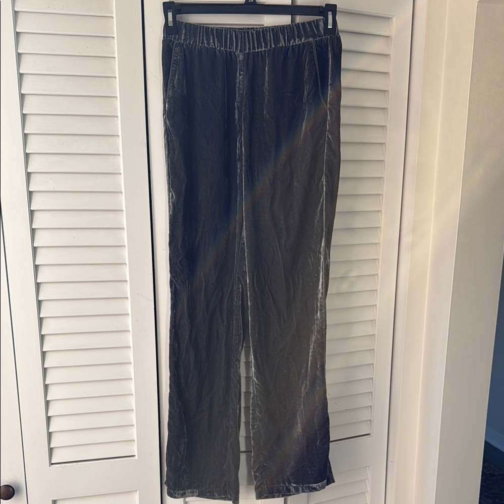 Jeff Gray Crushed Velvet Pants